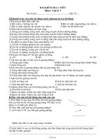 Bài kiểm tra 1 tiết môn: Vật lý 7 (Đề 1)