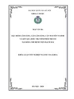 ĐẶC ĐIỂM LÂM SÀNG, CẬN LÂM SÀNG, CĂN NGUYÊN VI SINH VÀ KẾT QUẢ ĐIỀU TRỊ VIÊM PHỔI TRẺ EM TẠI KHOA NHI BỆNH VIỆN BẠCH MAI