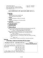 Giáo án Tin học 7 Bài 9: Trình bày dữ liệu bằng biểu đồ (t1)