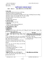 Giáo án lớp 6 môn học Sinh học - Tiết 1 – Bài 1-2: Đặc điểm của cơ thể sống