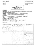 Giáo án lớp 6 môn Vật lí - Tuần 7 - Tiết 7 - Bài 7 : Tìm hiểu kết quả tác dụng của lực