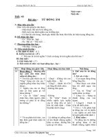 Bài soạn Ngữ văn 7 tiết 43: Từ đồng âm