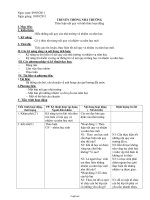 Giáo án môn Hoạt động ngoài giờ lên lớp 6 - Truyền thống nhà trường: Thảo luận nội quy và hình thức hoạt động