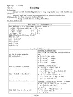 Giáo án môn Đại số 6 - Tiết 59: Luyện tập