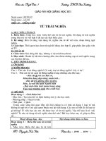 Giáo án môn Ngữ văn khối 7 - Trường THCS Tân Trường