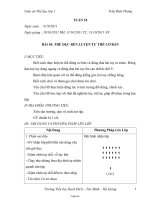 Giáo án môn Thể dục lớp 1 - Tuần 10 - Bài 10: Thể dục rèn luyện tư thế cơ bản