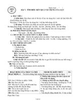 Giáo án lớp 6 môn Vật lí - Tiết 7 - Bài 7: Tìm hiểu kết quả tác dụng của lực