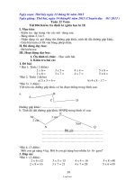 Giáo án các môn khối 2, kì II - Tuần dạy 22, 23