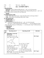 Bài giảng môn học Hình học lớp 7 - Tuần 19 - Tiết 33: Luyện tập 1