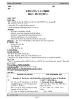 Giáo án Vật lí lớp 6 - Tuần số 1 đến 34