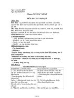 Giáo án môn học Sinh học 6 - Tiết 39 đến tiết 52