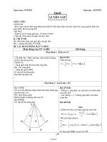 Bài soạn Hình học 8 tiết 66: Luyện tập