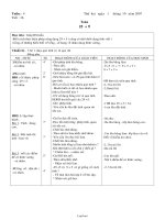 Giáo án môn Toán khối 2 năm 2007 - 2008 - Tiết 16: 25 + 9