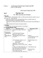 Thiết kế bài dạy tổng hợp lớp 4 - Tuần 1 năm 2008