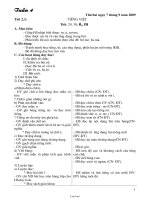 Giáo án giảng dạy khối 1 - Tuần 4 năm 2009