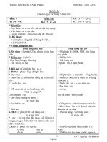 Kế hoạch bài dạy khối 1 - Tuần 5 - Trường tiểu học số 1 Nam Phước