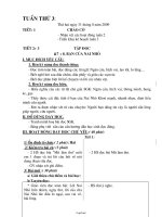 Thiết kế giáo án Tổng hợp lớp 2 - Tuần 3