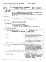 Giáo án Vật lí 7 tiết 24: Tác dụng nhiệt và tác dụng phát sáng của dòng điện