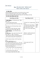 Giáo án Âm nhạc 3: Ôn bài hát “đếm sao” trò chơi âm nhạc