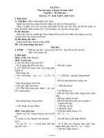 Giáo án bài dạy Lớp 3 Tuần 6