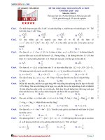 Đề thi học sinh giỏi Toán 12 cấp tỉnh năm 2020 - 2021 sở GD&ĐT Thái Bình - TOANMATH.com