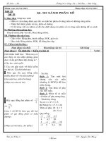 Giáo án môn Đại số 7 Trường THCS Đồng Nai, Cát Tiên, Lâm Đồng - Tiết 78: So sánh phân số