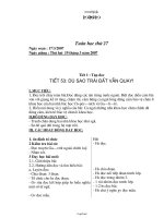 Kế hoạch giảng dạy môn học khối 4 - Tuần học 27