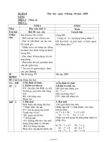 Giáo án Lớp ghép 1 + 3 Tuần 8