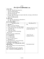 Giáo án Toán 2 tuần 34 tiết 5: Ôn tập về hình học (tt)