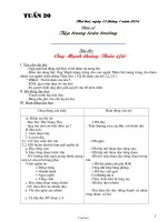 Giáo án các môn khối 2 - Tuần số 20 năm 2014