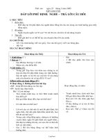 Giáo án môn Thể dục lớp 6 - Tiết 38: Bật nhảy – đá cầu