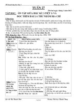 Kế hoạch dạy học lớp 2 - Năm học 2010 - 2011 - Tuần 27