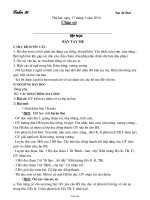 Giáo án Lớp 1 Tuần 26 - Buổi sáng - Trường TH Cẩm Lý