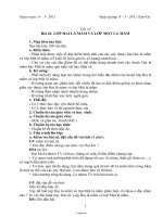 Giáo án môn học Sinh học 6 - Tiết 52 đến tiết 68