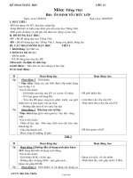 Giáo án Môn: Tiếng Việt - Bài: Ổn định tổ chức lớp