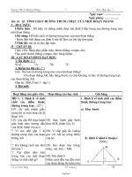 Bài giảng môn học Hình học lớp 7 - Tiết 59 - Bài 7: Tính chất đường trung trực của một đoạn thẳng