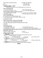 Đề kiểm tra định kì môn: Tiếng Việt 7 thời gian: 45 phút