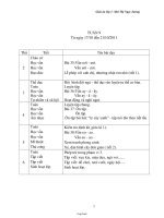 Kế hoạch bài dạy khối 1 (chuẩn kiến thức kĩ năng) - Tuần 9 - Mai Thị Ngọc Sương