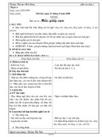 Kế hoạch giảng dạy môn học lớp 1 - Tuần 6 đến tuần 11