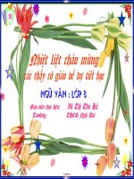 Bài giảng môn học Ngữ văn lớp 7 - Bài 7 : Tiết 26 : Văn bản: Sau phút chia li (trích trinh phụ ngâm - Đặng Trần Côn)