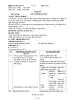 Giáo án môn học Ngữ văn 7 - Tuần 17 - Tiết 67, 68: Ôn tập Tiếng Việt