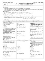 Giáo án Đại số 9 - Tiết 4: Liên hệ giữa phép nhân và phép khai phương