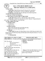 Giáo án môn Vật lý 7 tiết 3: Ứng dụng định luật truyền thẳng của ánh sáng