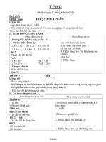 Giáo án Tổng hợp lớp 2 - Tuần số 21 (đầy đủ)