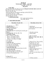 Giáo án giảng dạy môn lớp 1 - Tuần số 32 năm học 2010