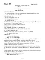 Giáo án Lớp 1 Tuần 30 - Trường TH Cẩm Lý