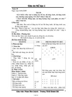 Giáo án môn Thể dục lớp 6 - Tiết 39 đến tiết 72