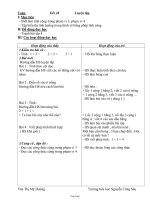 Giáo án Toán lớp 1 - Tiết 28 đến tiết 40