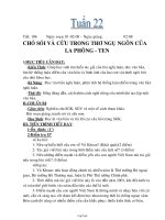 Giáo án Ngữ văn khối 9 tuần 22