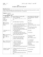 Giáo án môn Toán khối 2 năm 2007 - 2008 - Tiết 47: Số tròn chục trừ đi một số